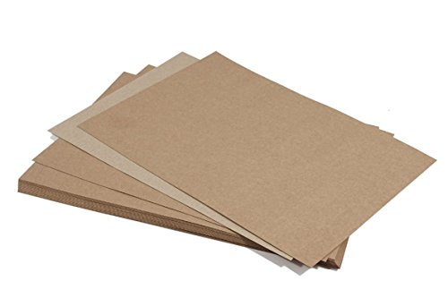 50 Stück 300g B2-Bogen (50x70cm) braunes Recyclingpapier Kraftpapier ÖKO Vintage, ideal für Scrapbooking, Gestaltungsarbeiten, Einladungen, Geschäftskarten, Menükarten von Netuno