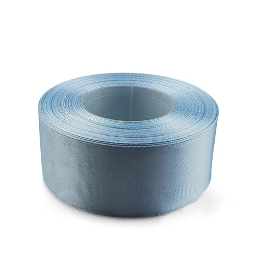 Netuno 1x Satinband Himmelblau 38 mm x 32 m rotes Geschenkband Hochzeit Deko Stoffband Schleifen farbig zum Verpacken Dekoration Geschenke Schleifenband bunt Schleifenbänder Satinbänder von Netuno