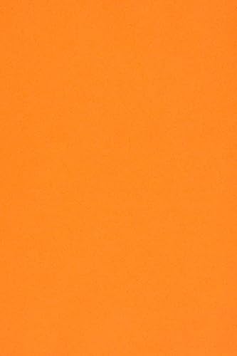 Netuno 10 x Tonkarton DIN A3 297x 420 mm Orange 250g Burano Arancio Trop Bastelkarton einfarbig Fotokarton A3 bunt durchgefärbt Feinpapier DIY Bogen Kreativ-Karton farbig buntes Tonpapier von Netuno