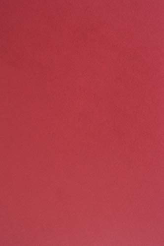 Netuno 100x Tonkarton Dunkel-Rot DIN A4 210× 297 mm 210g Sirio Color Cherry Bastel-Karton bunt hochwertig A4 Ton-Zeichen-Karton Feinkarton Naturkarton DIY Bogen farbige Blätter Fotokarton von Netuno