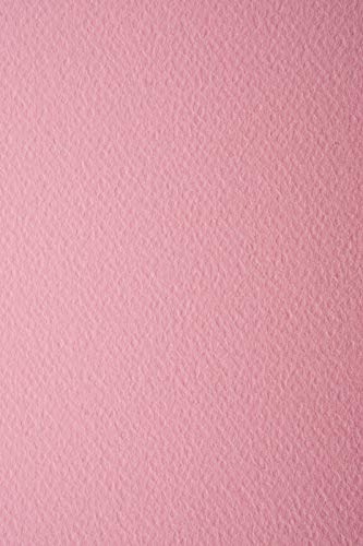 Netuno 100x Tonkarton Rosa einseitig strukturiert DIN A4 210x 297 mm 220g Prisma Rosa Fotokarton mit Struktur Karten-Karton mit Textur farbig A4 Bastel-Karton bunt strukturiert Bastelkarton von Netuno