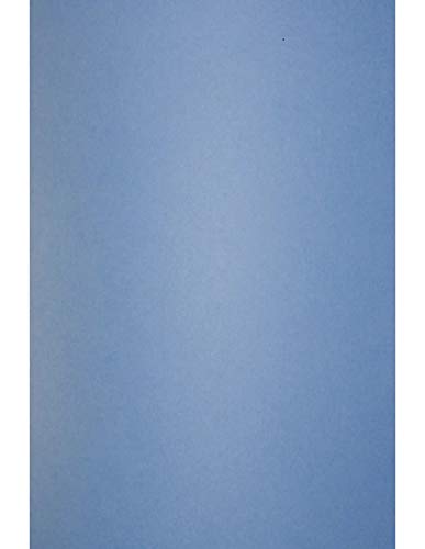 Netuno 10x Azur-Blau Premium-Karton DIN A4 210 x 297 mm 300g Keaykolour Azure Blau Naturkarton Recycling Tonkarton A4 Fein-Karton Eco farbig für Einladungs-Karten zum Basteln und Dekorieren von Netuno