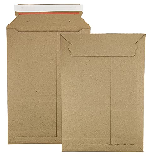 Netuno 10x Versandtasche aus Pappkarton A2 43,4 x 58,5 cm 354g Umschläge aus Wellpappe haftklebend ohne Fenster stabile Kartontasche Pappe Versandtasche Büchersendung Kalendersendung von Netuno