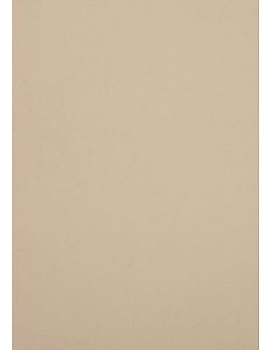 Netuno 50 Blatt Bastelkarton Hell-Beige DIN A4 210x 297 mm 250g Crush Grape Naturkarton farbig bedruckbar für Geburtstagskarten Grußkarten Einladungs-Karten Visitenkarten Etiketten Öko Papier von Netuno