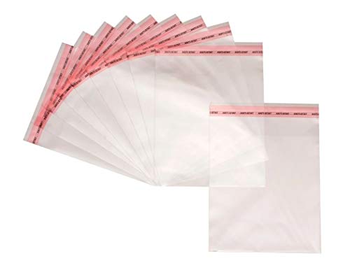 Netuno 500 Flachbeutel Hochglanz 22x30 cm mit Klappe (3cm) Peel & Seal PP Tütchen selbstklebend Plastiktüten klar Cellophantüte transparente Tüten mit Lasche von Netuno