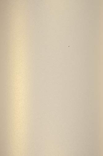 Netuno 50x Perlmutt-Hell-Gold Feinkarton DIN A5 210 x 148 mm 250g Majestic Light Gold Bastelkarton glänzend Effekt-Karton metallic für Hochzeitskarten Weihnachtskarten Dekoration DIY von Netuno