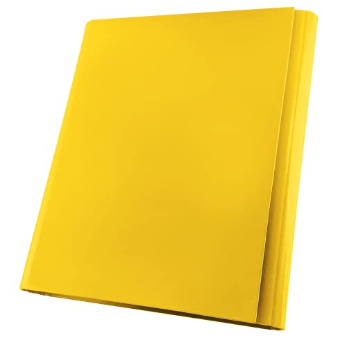 Netuno Sammelmappe A4 Pappe 40mm gelb Dokumentenmappe Klappordner Kartonmappe mit Klettverschluss Mappe PP 1 Stück von Netuno