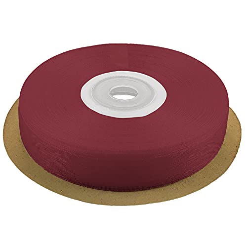 Netuno Schleifenband 12mm x 32m Farbe Weinrot Dekoband Geschenkband Organzaband Chiffon-Stoff für Dekoration DIY Basteln Handwerk Hochzeit Party Geschenke Verpackung von Netuno