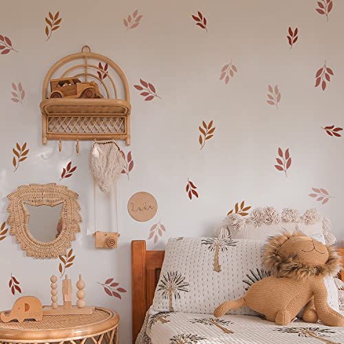 Neukids 48pcs Pflanzen Wandtattoo boho blätter Wandsticker Kinderzimmer Babyzimmer Wandaufkleber wohnzimmer Schlafzimmer flur selbstklebend Deko Aufkleber von neukids