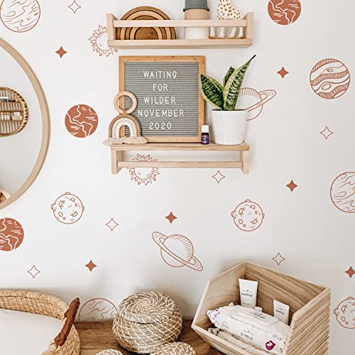 Neukids Boho Planet Wandtattoo Jugendzimmer, Weltraum Planeten Wandaufkleber Selbstklebende, Wandtattoo Junge Babyzimmer kinderzimmer Wandsticker, Schlafzimmer Klassenzimmer Wanddeko von neukids