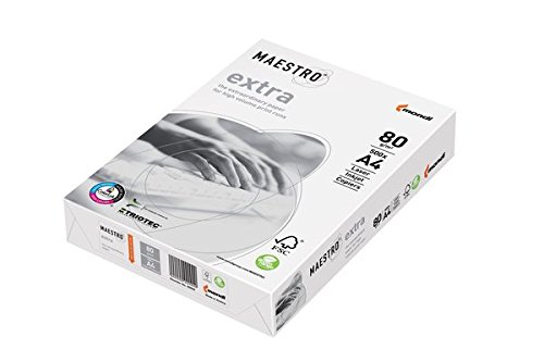 Kopierpapier weiß A4 100g Maestro- Extra Packung 500 Blatt von FOXCUP