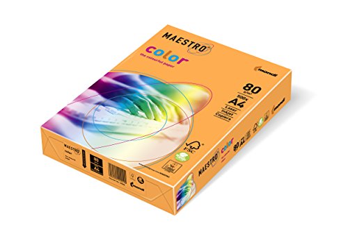 MAESTRO COLOR 80Gr NEONORANGE 500 Blatt von Neusiedler Mondi