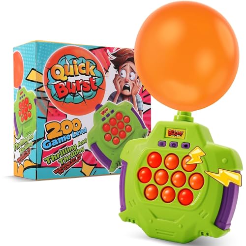 Neusky Quick Push pop it Anti-Stress-Spielzeug Fidget-Spielzeug mit Licht, Sound und Luftballon von Neusky
