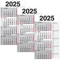 3 4-Monats-Wandkalender Memo-Planer 2025 von Neutral