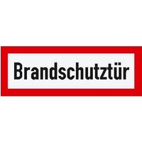 Brandschutzaufkleber "Brandschutztür" rechteckig 29,7 x 10,5 cm von Neutral