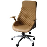 Bürostuhl Pantera high, 212601 Kunstleder beige, Gestell chrom von Neutral