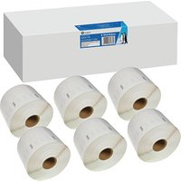 Etikettenrollen für Etikettendrucker ersetzt Dymo 11354/S0722540 weiß, 57,0 x 32,0 mm, 6 x 1000 Etiketten von Neutral