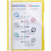 Schnellhefter Quality Kunststoff gelb DIN A4 von Neutral