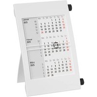 Tischkalender Drehkalender 2025/2026 weiß/schwarz von Neutral