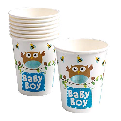 Neviti Little Owls Partybecher Baby Boy, Blau von Neviti