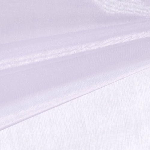 Cassidy Light Lavender Polyester Kristall Organza Stoff für Hochzeitskleider, Kleider, Futter, Partydekorationen, Stuhlwickel, Kostüme, Handwerk von New Fabrics Daily