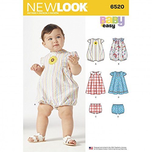 New Look Baby Easy Schnittmuster 6520 Strampler, Kleid und Höschen von New Look