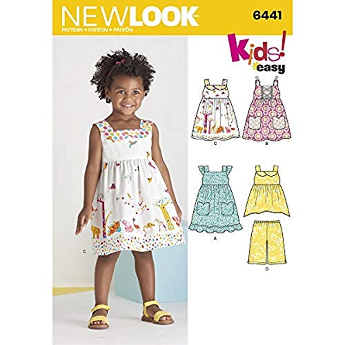 New Look Kleinkinder einfach Kleider/Top und plunderhosen Schnittmuster, Papier von New Look