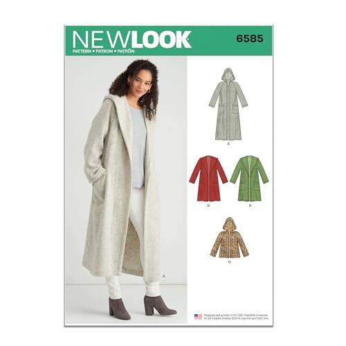 New Look Schnittmuster, Papier, Weiß, 32 bis 50 (XS bis XL) von New Look