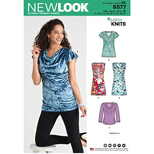 New Look Schnittmuster, Papier, Weiß, 34 bis 46 von New Look