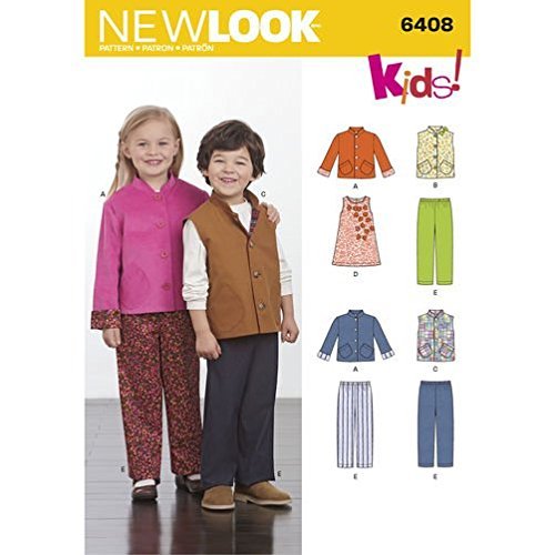 New Look Schnittmuster 6408/S0389 Herbst kollektion Kinder Schnittmuster Trennt, ein (3–5 – 6-7–8) von New Look