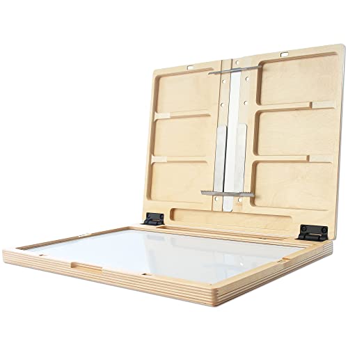 New Wave U.Go Plein Air Anywhere Pochade Box, Ultra Lightweight Baltic Birch Wood with Stainless Steel and Aluminum Construction, Large Measures 11 x 14.5 x 1.25 inches (00701) von New Wave