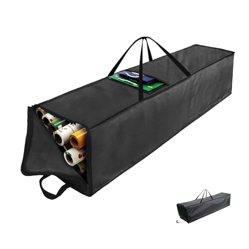 Newbob Geschenkpapier Aufbewahrung Tasche, Schwerlast 420D Oxford Geschenkpapier Organizer mit Seitentaschen und Griffen und Reißverschlüssen, Wasserdicht Reißfest (104x25x25cm) von Newbob