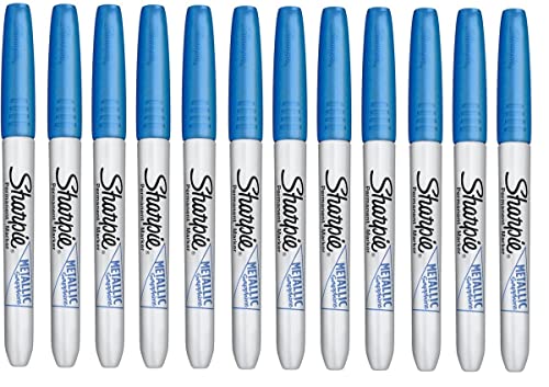 Sharpie Feine Punkt Metallic Permanent Marker Saphir Blue12 Packung von Newell Brands