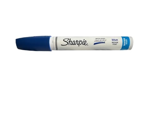 Sharpie Paint Marker auf Wasserbasis, mittlere Spitze, Blau von Newell Brands