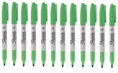 Sharpie Permanentmarker, feine Spitze, Cosmic Galaxy Green, 12 Stück von Newell Brands