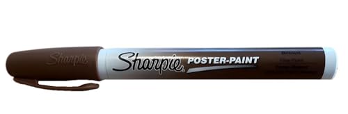 Sharpie Poster-Marker auf Wasserbasis, feine Spitze, Braun von Newell Brands