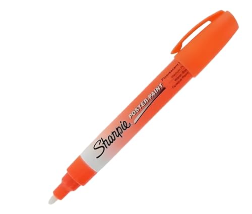 Sharpie Poster-Marker auf Wasserbasis, mittlere Spitze, fluoreszierendes Orange von Newell Brands