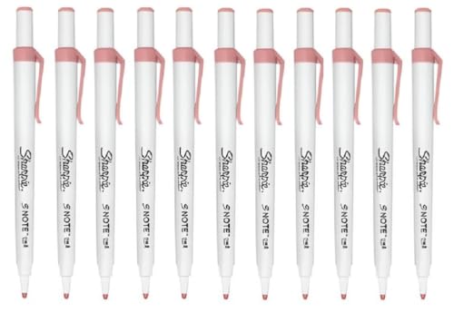 Sharpie S Note Duo Dual Tip Textmarker Creative Marker Pen Dusty Rose 12 Pack von Newell Brands