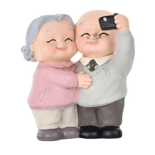 Älteres Paar Figur Kuchenfiguren Großeltern Alte Paare Figuren Kuchen Oma Opa Desktop Ornament Für Valentinstag Jubiläum Party Dekoration von Newhope