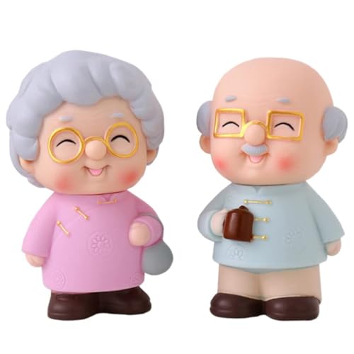 Tortenfiguren Großeltern Alte Paare Figuren Kuchendekoration Oma Opa Desktop Ornament Hochzeit Geburtstag Jubiläum Tortendeko DIY Party Kuchen Tisch Dekoration Geschenkidee von Newhope