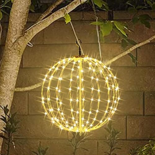 Nexoria Leuchtkugel Weihnachten, 30CM Weihnachtsbeleuchtung Außen Led Kugel Hängende LED Dekokugel Lichterkette Kugeln Beleuchtete Weihnachtskugeln LED Kugeln Weihnachtsdeko Aussen für Garten (25cm) von Nexoria