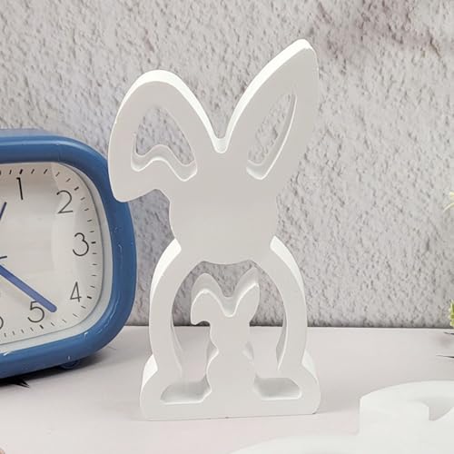 Silikonformen Gießformen Ostern, 2 Stück Osterhase Silikonform Ostern Gießformen Silikon Ostern Silikonform Hase Gipsformen zum Gießen Ostern Giessform Ostern für Ostern Frühling (I) von Nexoria