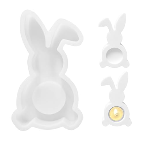 Silikonformen Ostern, Ostern Hase Silikonform Kerzenhalter Silikonformen Gießformen Kaninchen Silikonform Hase Gießform Ostern Silikonformen Ostern Gießformen Silikon Für Handwerk von Nexoria