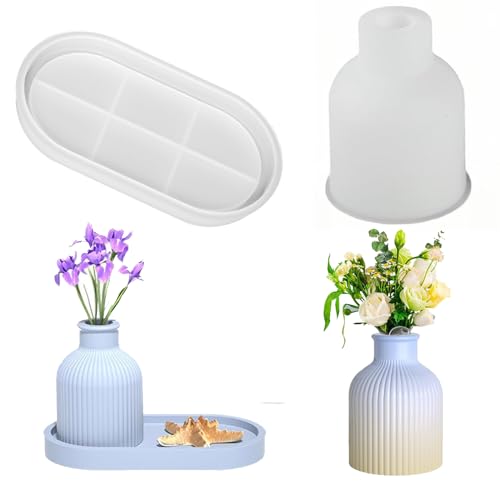 Silikonformen Vase, Silikonformen Gießformen Vase Epoxidharz Formen Vase Gipsformen Zum Gießen Vase Silikon Gießform Epoxy Resin Moulds Flower Beton Silikonformen Fü von Nexoria