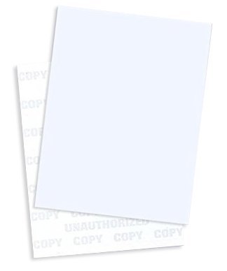 Mehrzweck-Sicherheitspapier für Laser- oder Tintenstrahldrucker, 21,6 x 27,9 cm, Blau, 500 Blatt von Next Day Labels