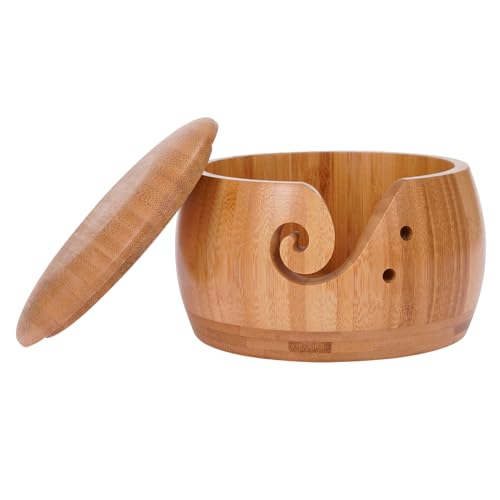 Zarte Holzgarnschalenhalter - Handgefertigter Garnhalter, Holzstrickschalen, Holzgarnhäkelschale | Handgefertigter Handwerk Häkeln Accessoires Kit Organizer Für Strickanfänger Und Enthusiasten Zarte Holzgarnschalenhalter - Handgefertigter Garnhalter, Holzstrickschalen, Holzgarnhäkelschale | Handgefertigter Handwerk Häkeln Accessoires Kit Organizer Für Strickanfänger Und Enthusiasten von Nexusectar