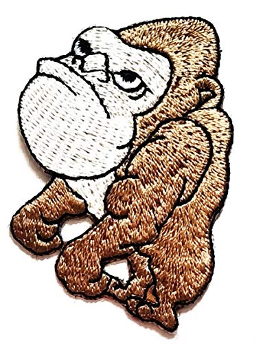 Nipitshop Aufnäher mit Affengesicht, traurige Kinder, Cartoon-Aufnäher für Kleidung, tolles Geschenk zum Geburtstag von NiPitShop Monkey Animal Patch