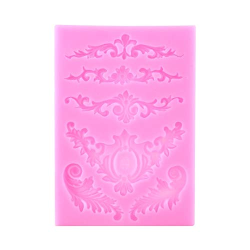 Fondant-Silikonform,Fondant Silicone mold, Barock gemeißeltes Vintage Blumen-Spitze Silikon-Fondant-Form-Kuchen-Dekor Zuckerguss Mold von Niady