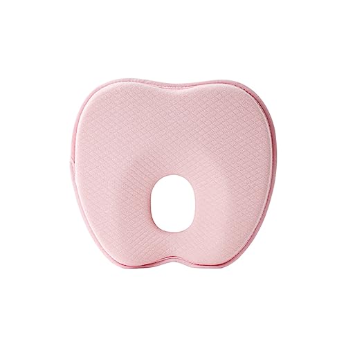 Niceyoeuk Kissen für Neugeborene, um einen flachen Kopf zu verhindern, Anti-Flachkopf-Kissen, um einen flachen Kopf zu verhindern, Baby-Kopfformungskissen (Rosa - 01, 25 x 20,5 x 3 cm) von Niceyoeuk