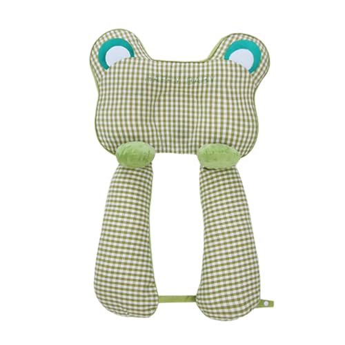 Niceyoeuk Kopfkissen für Neugeborene, weiches und atmungsaktives Baby-Kissen zum Schlafen, ergonomisches Design, waschbar (Armeegrün, 48 x 38 x 14 cm) von Niceyoeuk